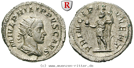 Klicken Sie auf das Bild um es auf Ihrem Rechner zu speichern philippus-ii--caesar-antoninian/64063.jpg