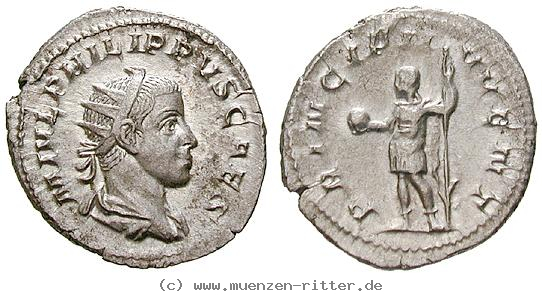 Klicken Sie auf das Bild um es auf Ihrem Rechner zu speichern philippus-ii--caesar-antoninian/erom3688.jpg