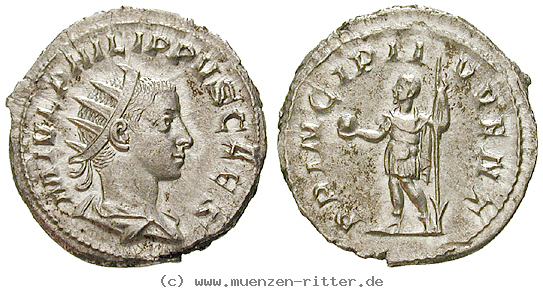 Klicken Sie auf das Bild um es auf Ihrem Rechner zu speichern philippus-ii--caesar-antoninian/erom3695.jpg