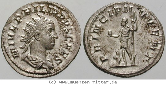 Klicken Sie auf das Bild um es auf Ihrem Rechner zu speichern philippus-ii--caesar-antoninian/erom3696.jpg