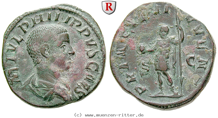 Klicken Sie auf das Bild um es auf Ihrem Rechner zu speichern philippus-ii--caesar-sesterz/45176a.jpg