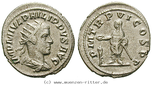 Klicken Sie auf das Bild um es auf Ihrem Rechner zu speichern philippus-ii-antoninian/44963.jpg