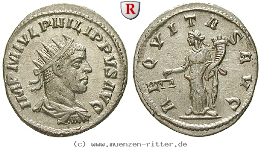 Klicken Sie auf das Bild um es auf Ihrem Rechner zu speichern philippus-ii-antoninian/50345.jpg