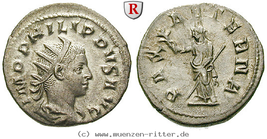 Klicken Sie auf das Bild um es auf Ihrem Rechner zu speichern philippus-ii-antoninian/57543.jpg