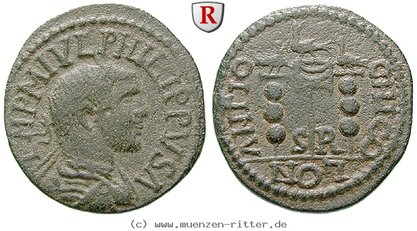 Klicken Sie auf das Bild um es auf Ihrem Rechner zu speichern pisidien-philippus-i-bronze/68550.jpg