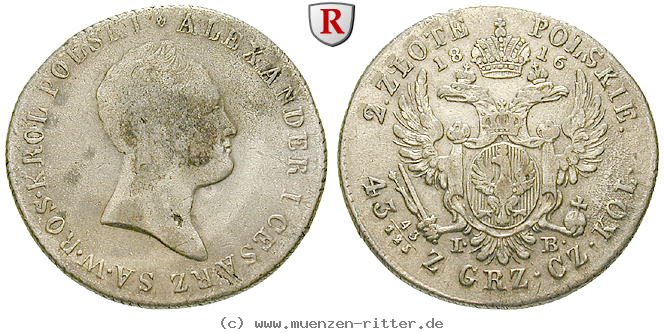 Klicken Sie auf das Bild um es auf Ihrem Rechner zu speichern polen-alexander-i-von-russland-2-zlote/34382.jpg