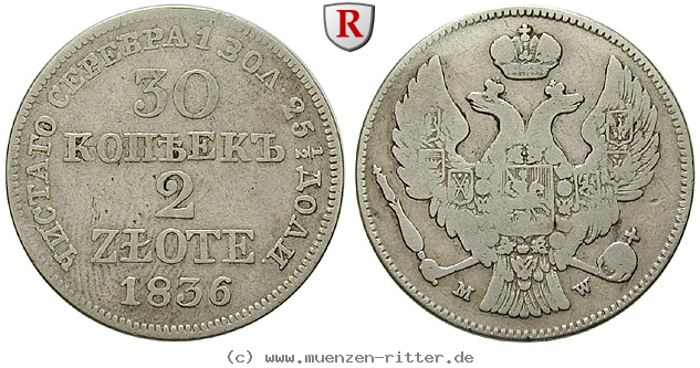 polen-nikolaus-i-von-russland-2-zlote--30-kopeken/30898.jpg