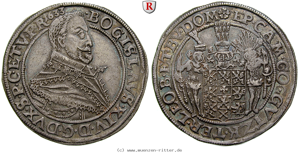 Klicken Sie auf das Bild um es auf Ihrem Rechner zu speichern pommern-bogislaus-xiv--als-bischof-von-cammin-reichstaler/102132.jpg