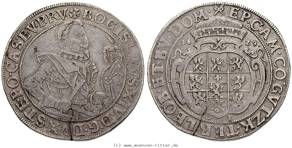 Klicken Sie auf das Bild um es auf Ihrem Rechner zu speichern pommern-bogislaus-xiv--als-bischof-von-cammin-taler/15782.jpg