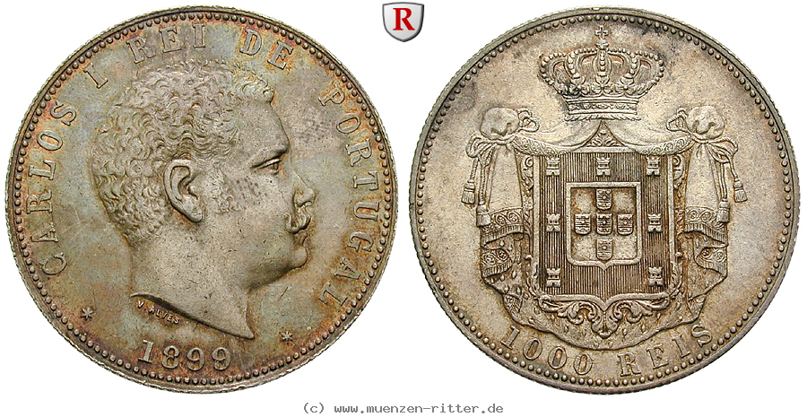 Klicken Sie auf das Bild um es auf Ihrem Rechner zu speichern portugal-carlos-i-1000-reis/103252.jpg