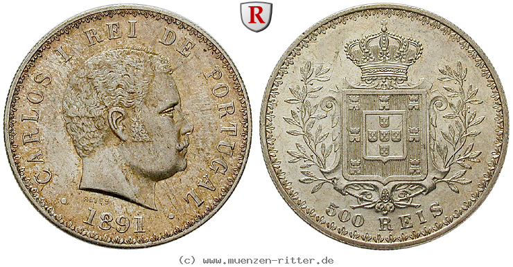 Klicken Sie auf das Bild um es auf Ihrem Rechner zu speichern portugal-carlos-i-500-reis/62316.jpg