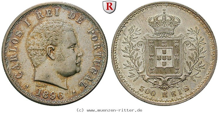 Klicken Sie auf das Bild um es auf Ihrem Rechner zu speichern portugal-carlos-i-500-reis/62752.jpg