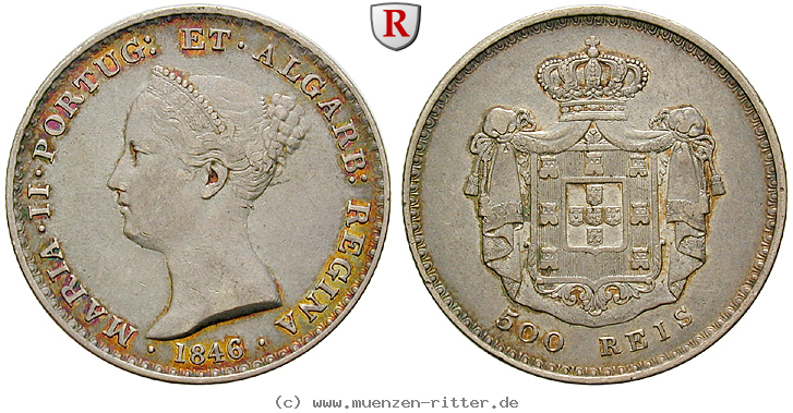 Klicken Sie auf das Bild um es auf Ihrem Rechner zu speichern portugal-maria-ii-500-reis/103249.jpg