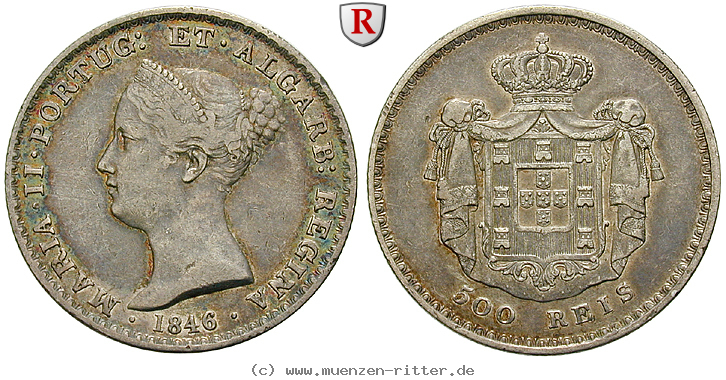 Klicken Sie auf das Bild um es auf Ihrem Rechner zu speichern portugal-maria-ii-500-reis/103250.jpg