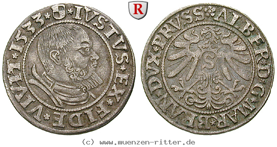 Klicken Sie auf das Bild um es auf Ihrem Rechner zu speichern preussen-herzogtum-albrecht-von-brandenburg-groschen/85905.jpg