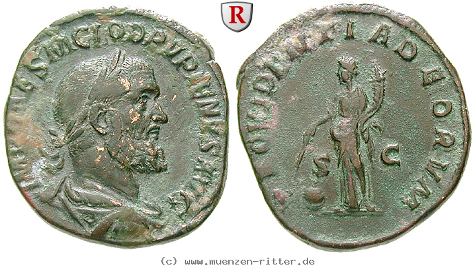 Klicken Sie auf das Bild um es auf Ihrem Rechner zu speichern pupienus-sesterz/50196.jpg