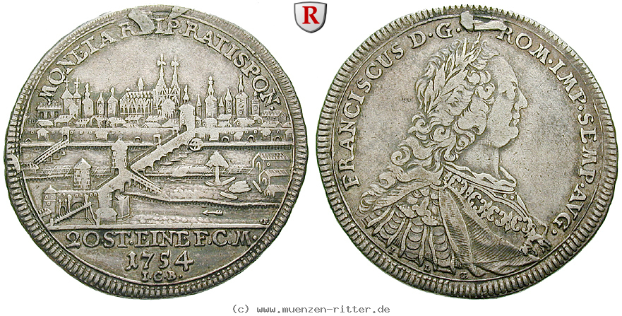 Klicken Sie auf das Bild um es auf Ihrem Rechner zu speichern regensburg-stadt-1-2-konventionstaler/71351.jpg