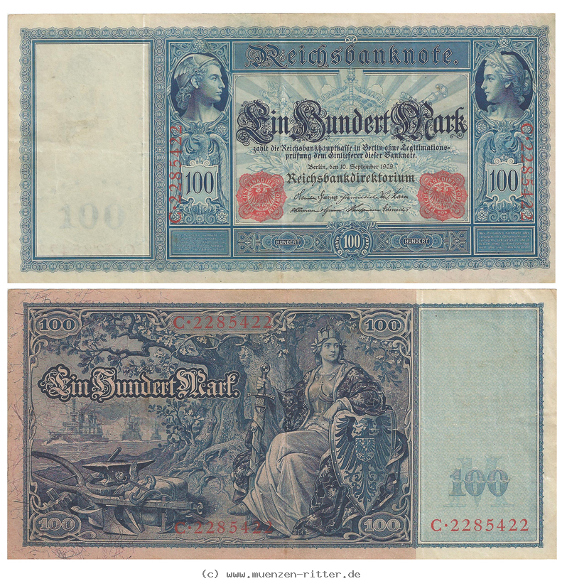 Klicken Sie auf das Bild um es auf Ihrem Rechner zu speichern reichsbanknoten-und-reichskassenscheine-100-mark/70838.jpg