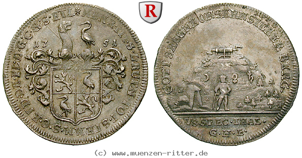 Klicken Sie auf das Bild um es auf Ihrem Rechner zu speichern reuss-heinrich-iii-1-8-taler/68729.jpg