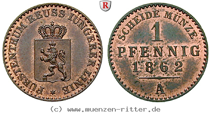 Klicken Sie auf das Bild um es auf Ihrem Rechner zu speichern reuss-heinrich-lxvii-pfennig/95133.jpg