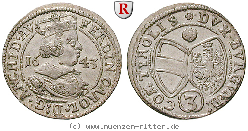 Klicken Sie auf das Bild um es auf Ihrem Rechner zu speichern roemisch-deutsches-reich-erzherzog-ferdinand-karl-groschen/11382.jpg