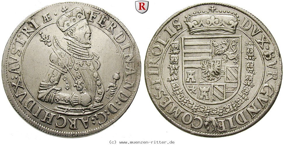 Klicken Sie auf das Bild um es auf Ihrem Rechner zu speichern roemisch-deutsches-reich-erzherzog-ferdinand-taler/37634.jpg