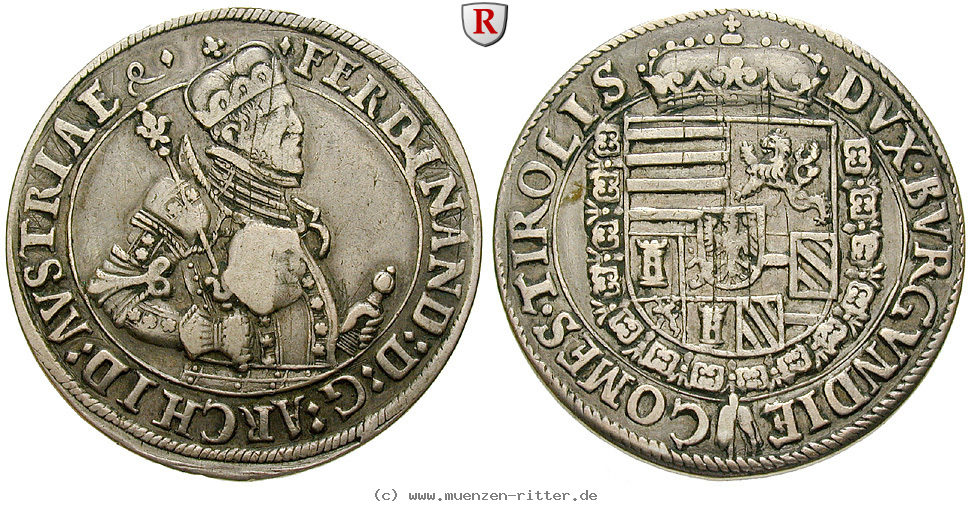 Klicken Sie auf das Bild um es auf Ihrem Rechner zu speichern roemisch-deutsches-reich-erzherzog-ferdinand-taler/51471.jpg