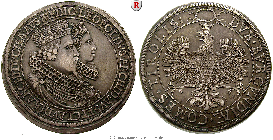 Klicken Sie auf das Bild um es auf Ihrem Rechner zu speichern roemisch-deutsches-reich-erzherzog-leopold-v-doppeltaler/36041.jpg