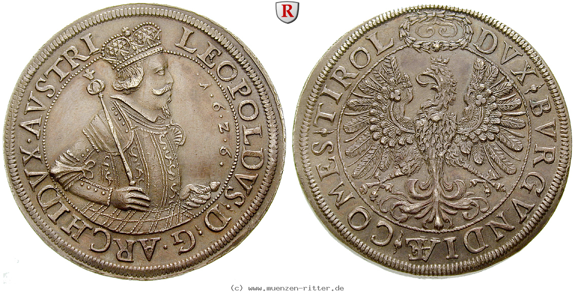 Klicken Sie auf das Bild um es auf Ihrem Rechner zu speichern roemisch-deutsches-reich-erzherzog-leopold-v-doppeltaler/53558.jpg