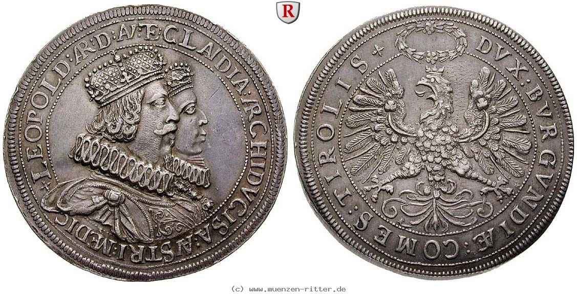 Klicken Sie auf das Bild um es auf Ihrem Rechner zu speichern roemisch-deutsches-reich-erzherzog-leopold-v-doppeltaler/81738.jpg