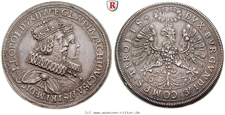 Klicken Sie auf das Bild um es auf Ihrem Rechner zu speichern roemisch-deutsches-reich-erzherzog-leopold-v-doppeltaler/82588.jpg