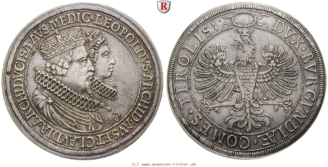 Klicken Sie auf das Bild um es auf Ihrem Rechner zu speichern roemisch-deutsches-reich-erzherzog-leopold-v-doppeltaler/83257.jpg