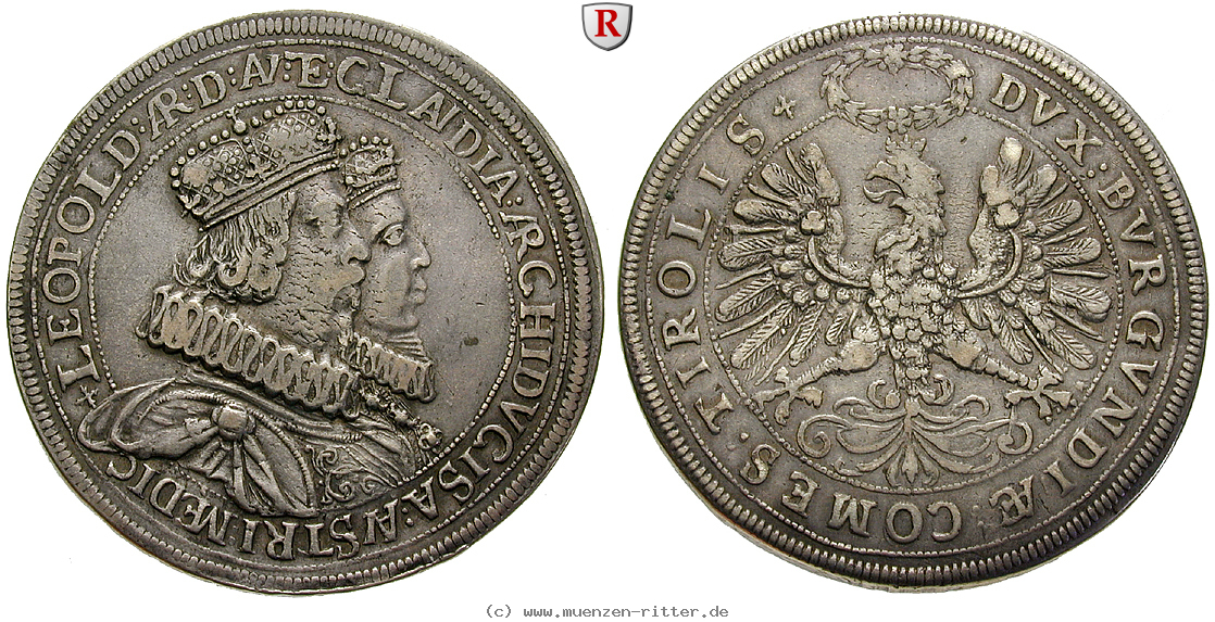 Klicken Sie auf das Bild um es auf Ihrem Rechner zu speichern roemisch-deutsches-reich-erzherzog-leopold-v-doppeltaler/95581.jpg