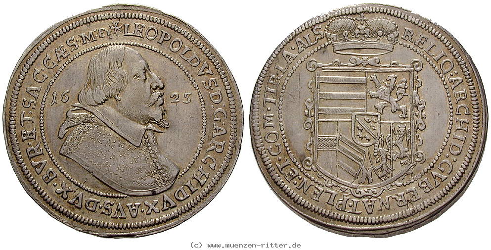 Klicken Sie auf das Bild um es auf Ihrem Rechner zu speichern roemisch-deutsches-reich-erzherzog-leopold-v-taler/15812.jpg