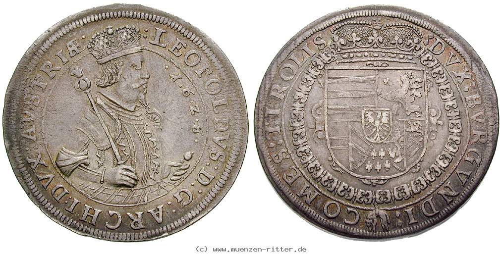Klicken Sie auf das Bild um es auf Ihrem Rechner zu speichern roemisch-deutsches-reich-erzherzog-leopold-v-taler/15863.jpg