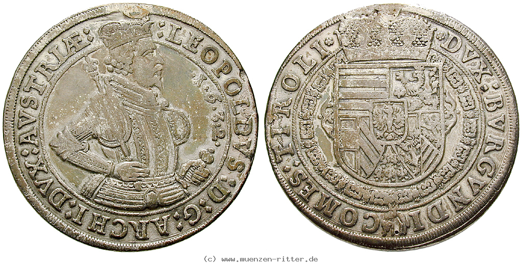 Klicken Sie auf das Bild um es auf Ihrem Rechner zu speichern roemisch-deutsches-reich-erzherzog-leopold-v-taler/35272.jpg