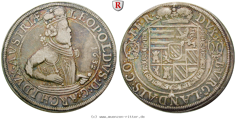 Klicken Sie auf das Bild um es auf Ihrem Rechner zu speichern roemisch-deutsches-reich-erzherzog-leopold-v-taler/71893.jpg