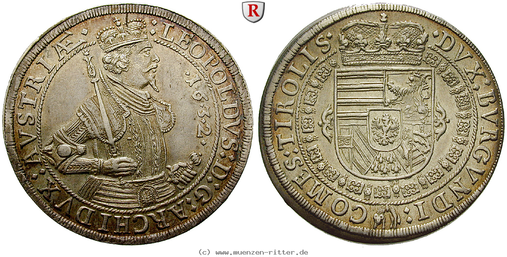 Klicken Sie auf das Bild um es auf Ihrem Rechner zu speichern roemisch-deutsches-reich-erzherzog-leopold-v-taler/87685.jpg