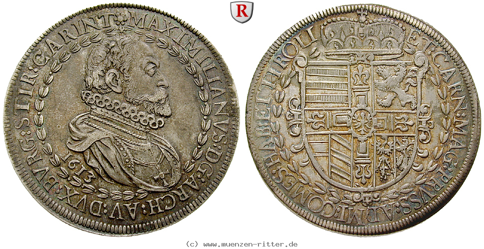 Klicken Sie auf das Bild um es auf Ihrem Rechner zu speichern roemisch-deutsches-reich-erzherzog-maximilian-taler/46865.jpg