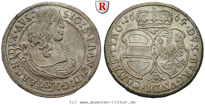 Klicken Sie auf das Bild um es auf Ihrem Rechner zu speichern roemisch-deutsches-reich-erzherzog-sigismund-franz-15-kreuzer/29717.jpg