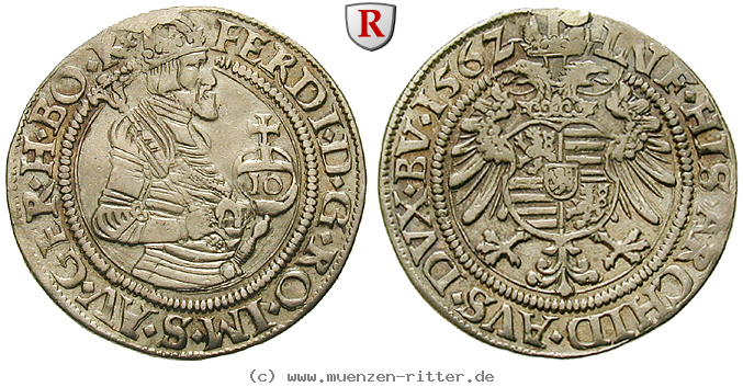 Klicken Sie auf das Bild um es auf Ihrem Rechner zu speichern roemisch-deutsches-reich-ferdinand-i-10-kreuzer/36186.jpg