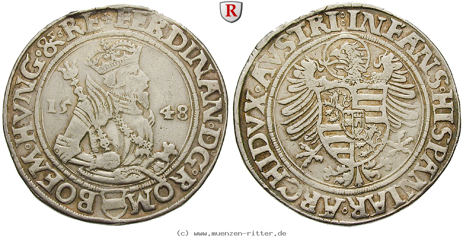 Klicken Sie auf das Bild um es auf Ihrem Rechner zu speichern roemisch-deutsches-reich-ferdinand-i-taler/46249.jpg