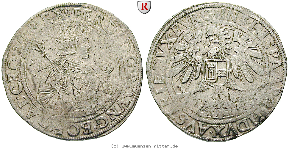 Klicken Sie auf das Bild um es auf Ihrem Rechner zu speichern roemisch-deutsches-reich-ferdinand-i-taler/70230.jpg