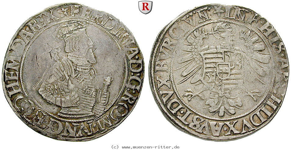 Klicken Sie auf das Bild um es auf Ihrem Rechner zu speichern roemisch-deutsches-reich-ferdinand-i-taler/70231.jpg