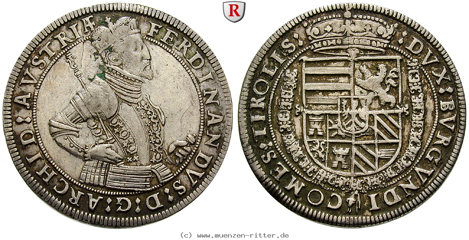 Klicken Sie auf das Bild um es auf Ihrem Rechner zu speichern roemisch-deutsches-reich-ferdinand-ii--als-erzherzog-reichstaler/100439.jpg