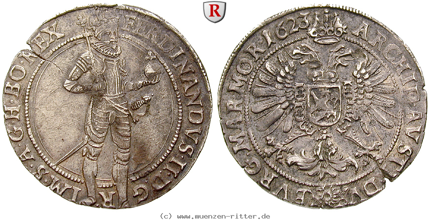 Klicken Sie auf das Bild um es auf Ihrem Rechner zu speichern roemisch-deutsches-reich-ferdinand-ii-1-2-taler/25297.jpg