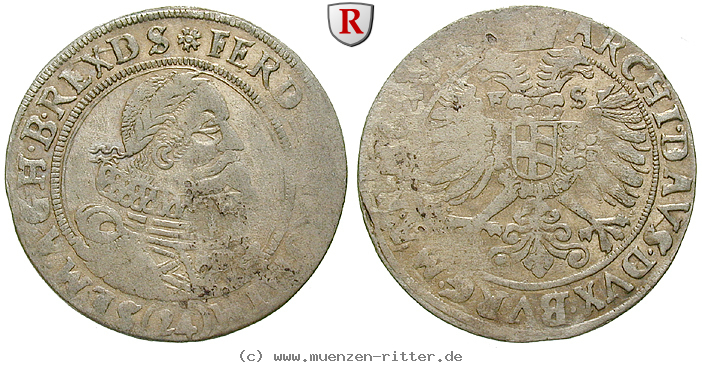 Klicken Sie auf das Bild um es auf Ihrem Rechner zu speichern roemisch-deutsches-reich-ferdinand-ii-24-kreuzer-kippermuenze/33997.jpg