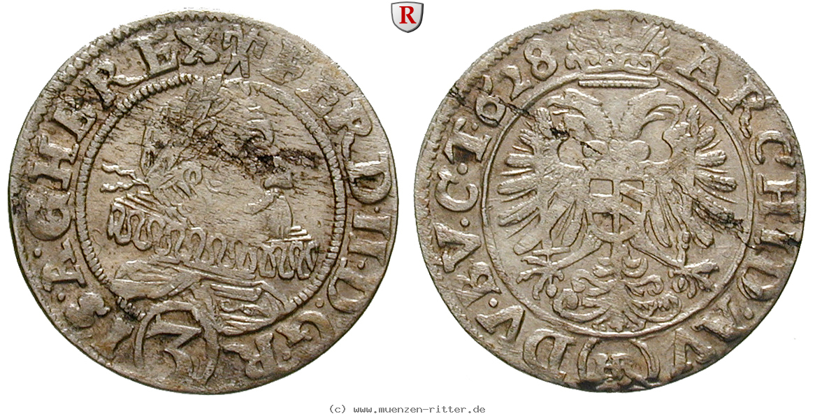 Klicken Sie auf das Bild um es auf Ihrem Rechner zu speichern roemisch-deutsches-reich-ferdinand-ii-3-kreuzer/82589.jpg