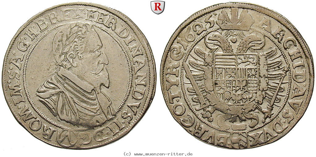 Klicken Sie auf das Bild um es auf Ihrem Rechner zu speichern roemisch-deutsches-reich-ferdinand-ii-taler/36177.jpg
