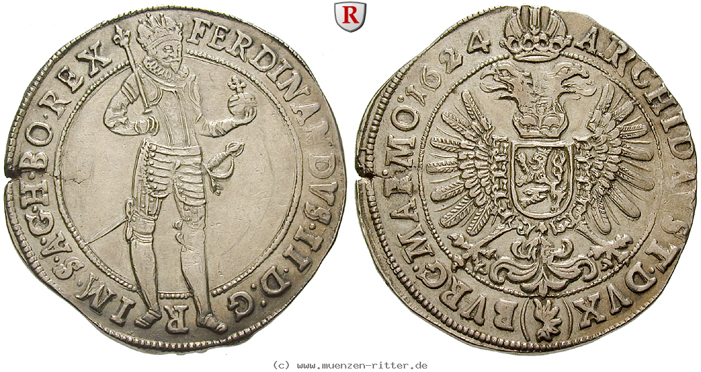 Klicken Sie auf das Bild um es auf Ihrem Rechner zu speichern roemisch-deutsches-reich-ferdinand-ii-taler/36178.jpg
